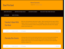 Tablet Screenshot of bowlportland.com